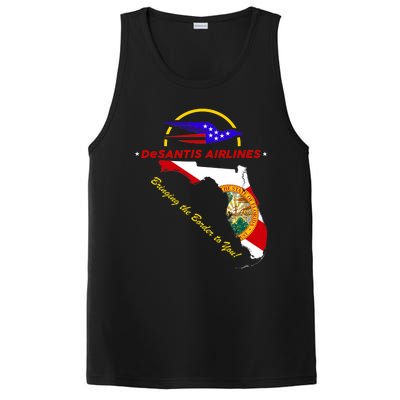 DeSantis Airlines Funny Political Meme Bringing The Border To You PosiCharge Competitor Tank