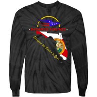 DeSantis Airlines Funny Political Meme Bringing The Border To You Tie-Dye Long Sleeve Shirt