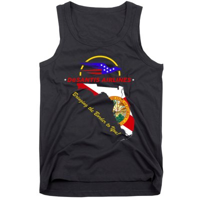 DeSantis Airlines Funny Political Meme Bringing The Border To You Tank Top