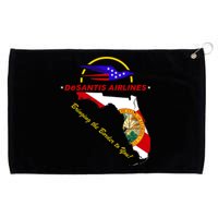 DeSantis Airlines Funny Political Meme Bringing The Border To You Grommeted Golf Towel