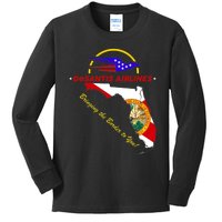 DeSantis Airlines Funny Political Meme Bringing The Border To You Kids Long Sleeve Shirt