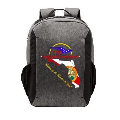 DeSantis Airlines Funny Political Meme Bringing The Border To You Vector Backpack