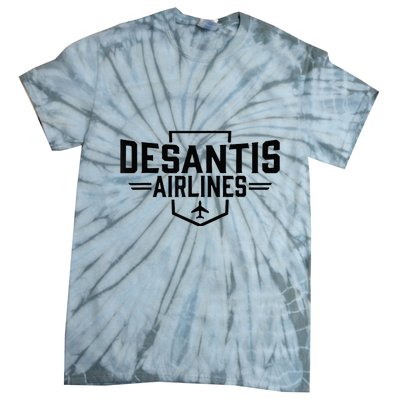 Desantis Airlines Funny Political Meme Ron Desantis Tie-Dye T-Shirt