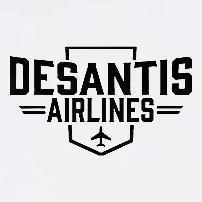Desantis Airlines Funny Political Meme Ron Desantis Garment-Dyed Sweatshirt