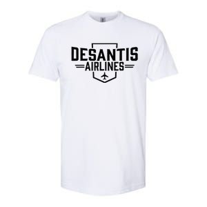 Desantis Airlines Funny Political Meme Ron Desantis Softstyle CVC T-Shirt