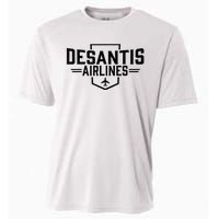 Desantis Airlines Funny Political Meme Ron Desantis Cooling Performance Crew T-Shirt