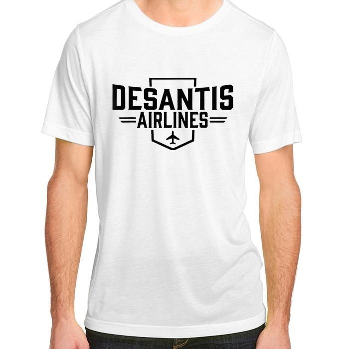 Desantis Airlines Funny Political Meme Ron Desantis Adult ChromaSoft Performance T-Shirt