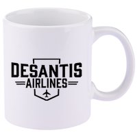 Desantis Airlines Funny Political Meme Ron Desantis 11oz C Handle Ceramic Mug