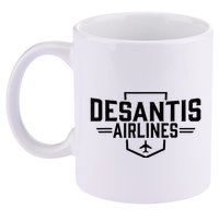 Desantis Airlines Funny Political Meme Ron Desantis 11oz C Handle Ceramic Mug