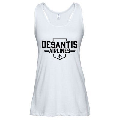 Desantis Airlines Funny Political Meme Ron Desantis Ladies Essential Flowy Tank
