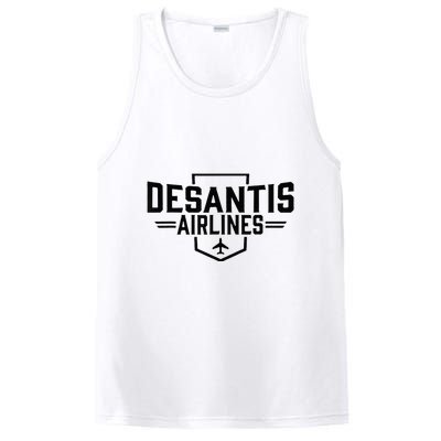 Desantis Airlines Funny Political Meme Ron Desantis PosiCharge Competitor Tank