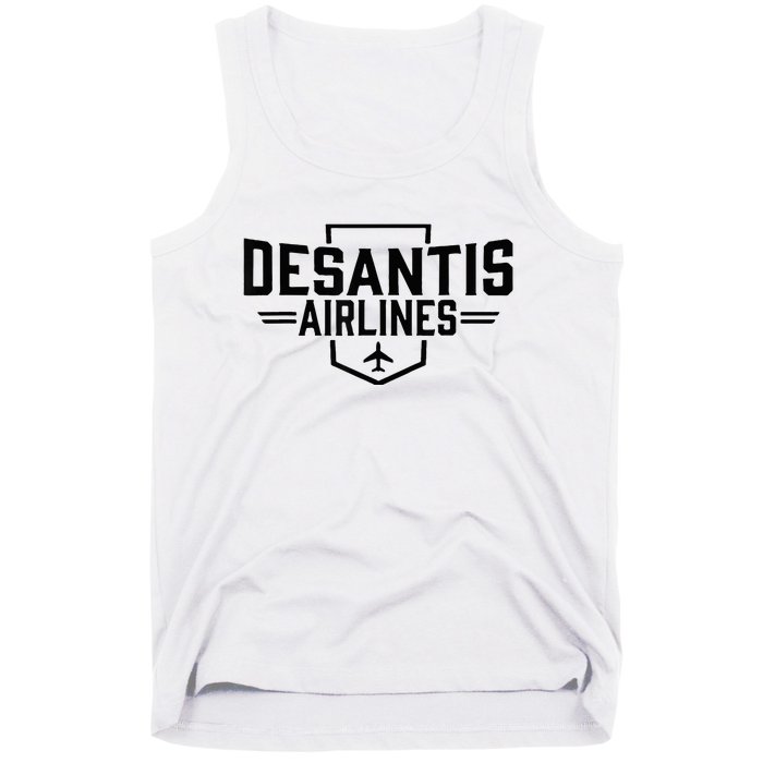 Desantis Airlines Funny Political Meme Ron Desantis Tank Top