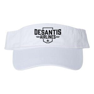 Desantis Airlines Funny Political Meme Ron Desantis Valucap Bio-Washed Visor