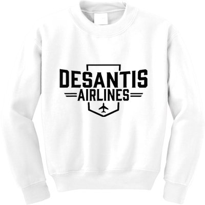 Desantis Airlines Funny Political Meme Ron Desantis Kids Sweatshirt