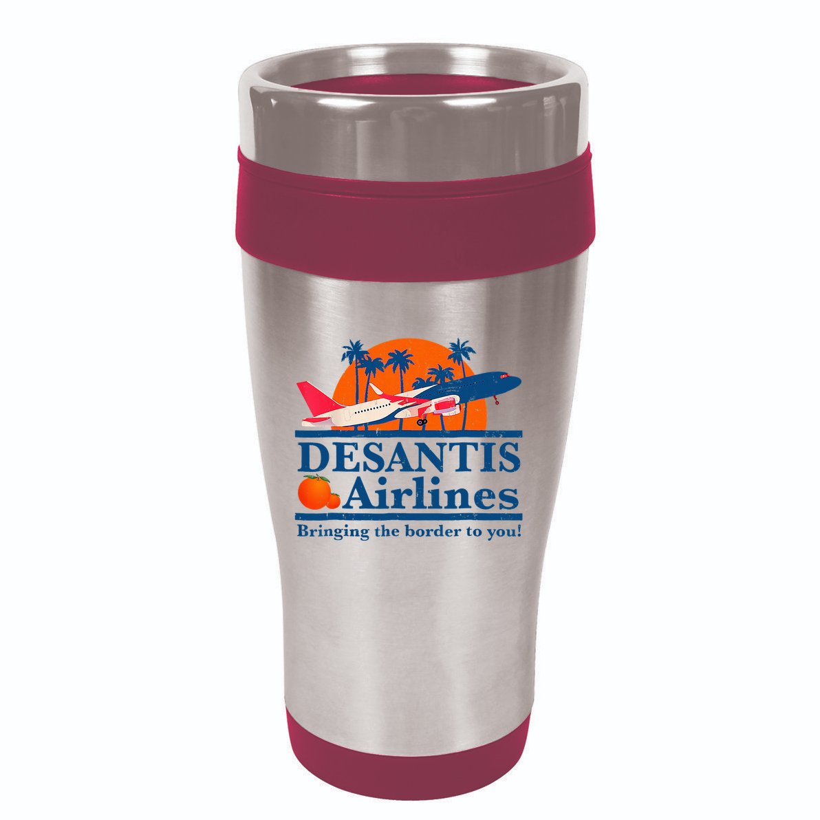Desantis Airlines Funny Political Meme Ron Desantis Governor 16oz Travel Tumbler
