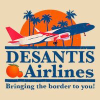 Desantis Airlines Funny Political Meme Ron Desantis Governor Drawstring Bag