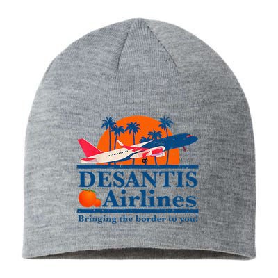 Desantis Airlines Funny Political Meme Ron Desantis Governor Sustainable Beanie