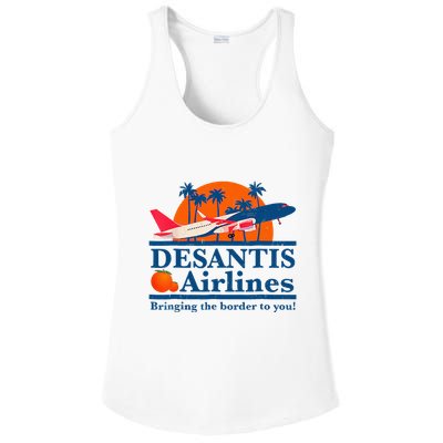 Desantis Airlines Funny Political Meme Ron Desantis Governor Ladies PosiCharge Competitor Racerback Tank