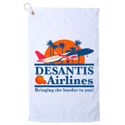 Desantis Airlines Funny Political Meme Ron Desantis Governor Golf Towel