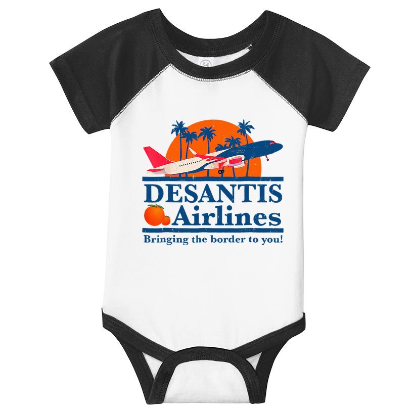 Desantis Airlines Funny Political Meme Ron Desantis Governor Infant Baby Jersey Bodysuit