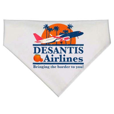 DeSantis Airlines Funny Political Meme Ron DeSantis Governor USA-Made Doggie Bandana