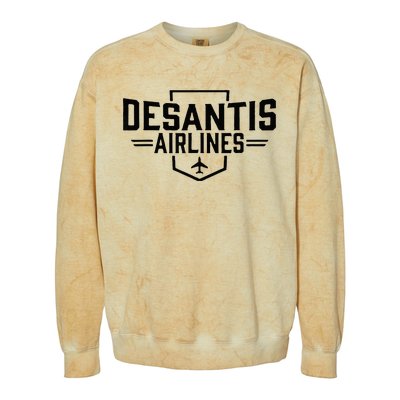 DeSantis Airlines Funny Political Meme Ron DeSantis Colorblast Crewneck Sweatshirt