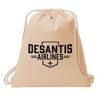DeSantis Airlines Funny Political Meme Ron DeSantis Drawstring Bag