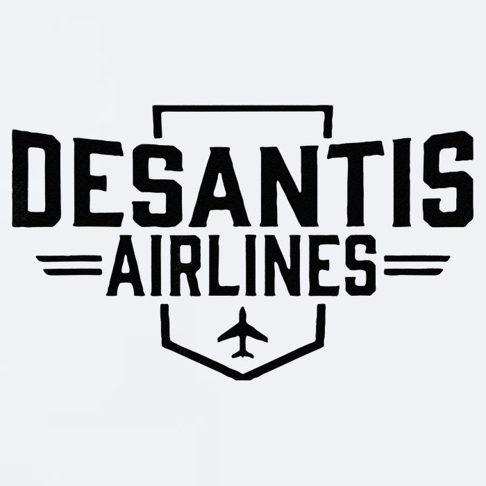 DeSantis Airlines Funny Political Meme Ron DeSantis Sueded Cloud Jersey T-Shirt
