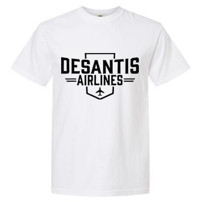 DeSantis Airlines Funny Political Meme Ron DeSantis Garment-Dyed Heavyweight T-Shirt