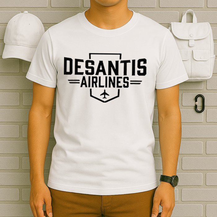 DeSantis Airlines Funny Political Meme Ron DeSantis T-Shirt
