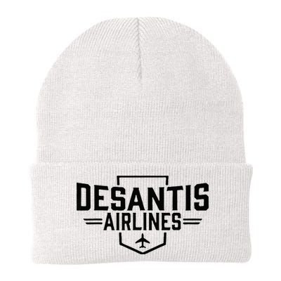 DeSantis Airlines Funny Political Meme Ron DeSantis Beanie