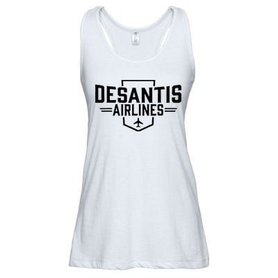 DeSantis Airlines Funny Political Meme Ron DeSantis Ladies Essential Flowy Tank