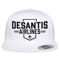 DeSantis Airlines Funny Political Meme Ron DeSantis Flat Bill Trucker Hat