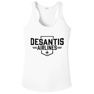 DeSantis Airlines Funny Political Meme Ron DeSantis Ladies PosiCharge Competitor Racerback Tank