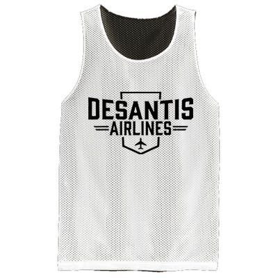DeSantis Airlines Funny Political Meme Ron DeSantis Mesh Reversible Basketball Jersey Tank