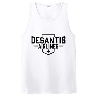 DeSantis Airlines Funny Political Meme Ron DeSantis PosiCharge Competitor Tank