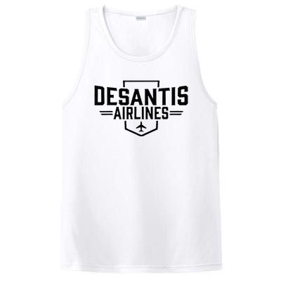 DeSantis Airlines Funny Political Meme Ron DeSantis PosiCharge Competitor Tank