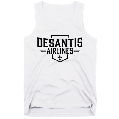 DeSantis Airlines Funny Political Meme Ron DeSantis Tank Top