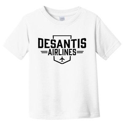 DeSantis Airlines Funny Political Meme Ron DeSantis Toddler T-Shirt