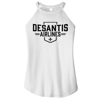 DeSantis Airlines Funny Political Meme Ron DeSantis Women's Perfect Tri Rocker Tank