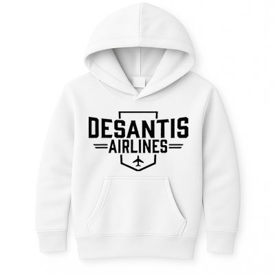 DeSantis Airlines Funny Political Meme Ron DeSantis Kids Hoodie
