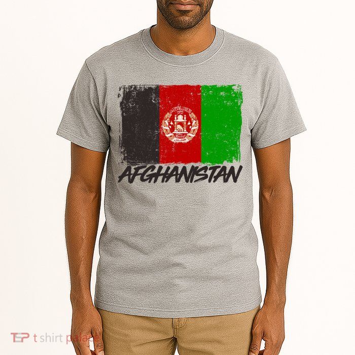 Distressed Afghanistan Flag Tall T-Shirt