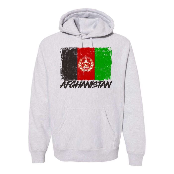 Distressed Afghanistan Flag Premium Hoodie