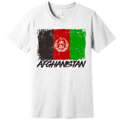 Distressed Afghanistan Flag Premium T-Shirt