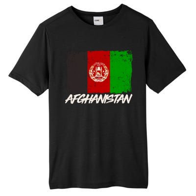 Distressed Afghanistan Flag Tall Fusion ChromaSoft Performance T-Shirt