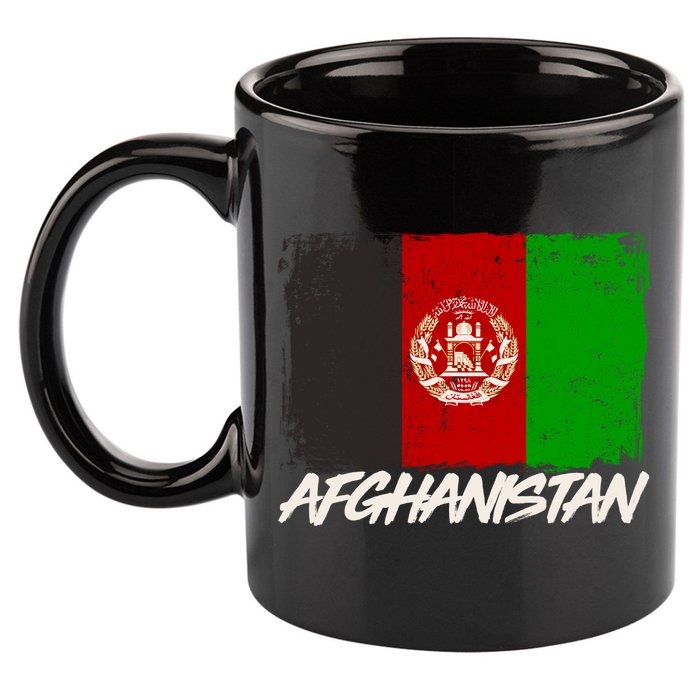 Distressed Afghanistan Flag 11oz C Handle Ceramic Mug