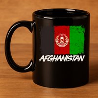 Distressed Afghanistan Flag 11oz C Handle Ceramic Mug