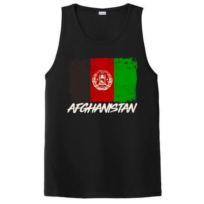 Distressed Afghanistan Flag PosiCharge Competitor Tank