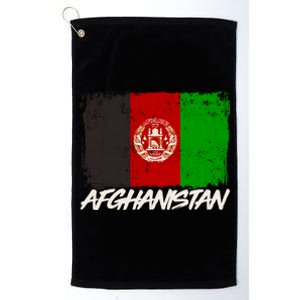 Distressed Afghanistan Flag Platinum Collection Golf Towel