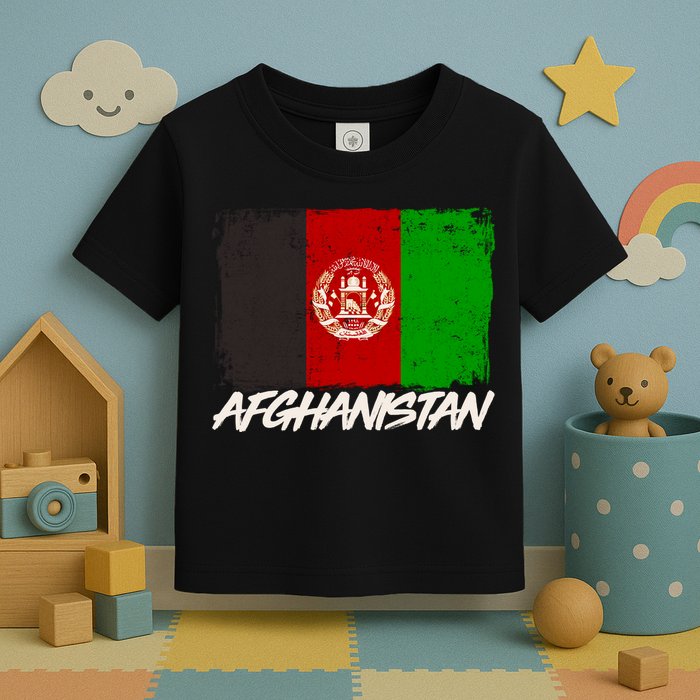 Distressed Afghanistan Flag Toddler T-Shirt
